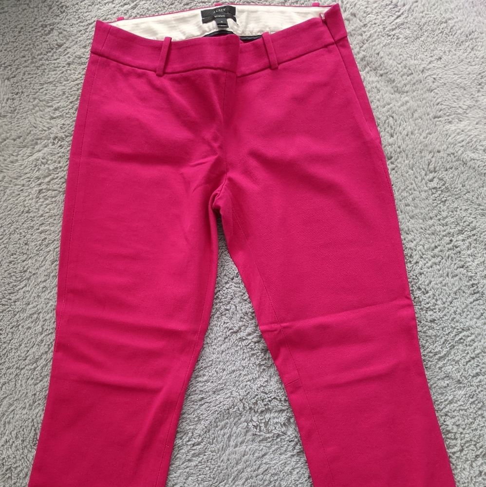 J. Crew Pink Ankle Cropped Pants